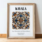 Kavala, Greece – Travel Print, in wooden frame leaning on the floor