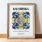 Kalambaka, Greece – Travel Memories Wall Print, in wooden frame leaning on the floor