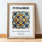 Pythagoreio, Greece – Travel Print, in wooden frame leaning on the floor