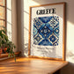 Greece, Hellenic Republic – Travel Print, clean layout with no caption