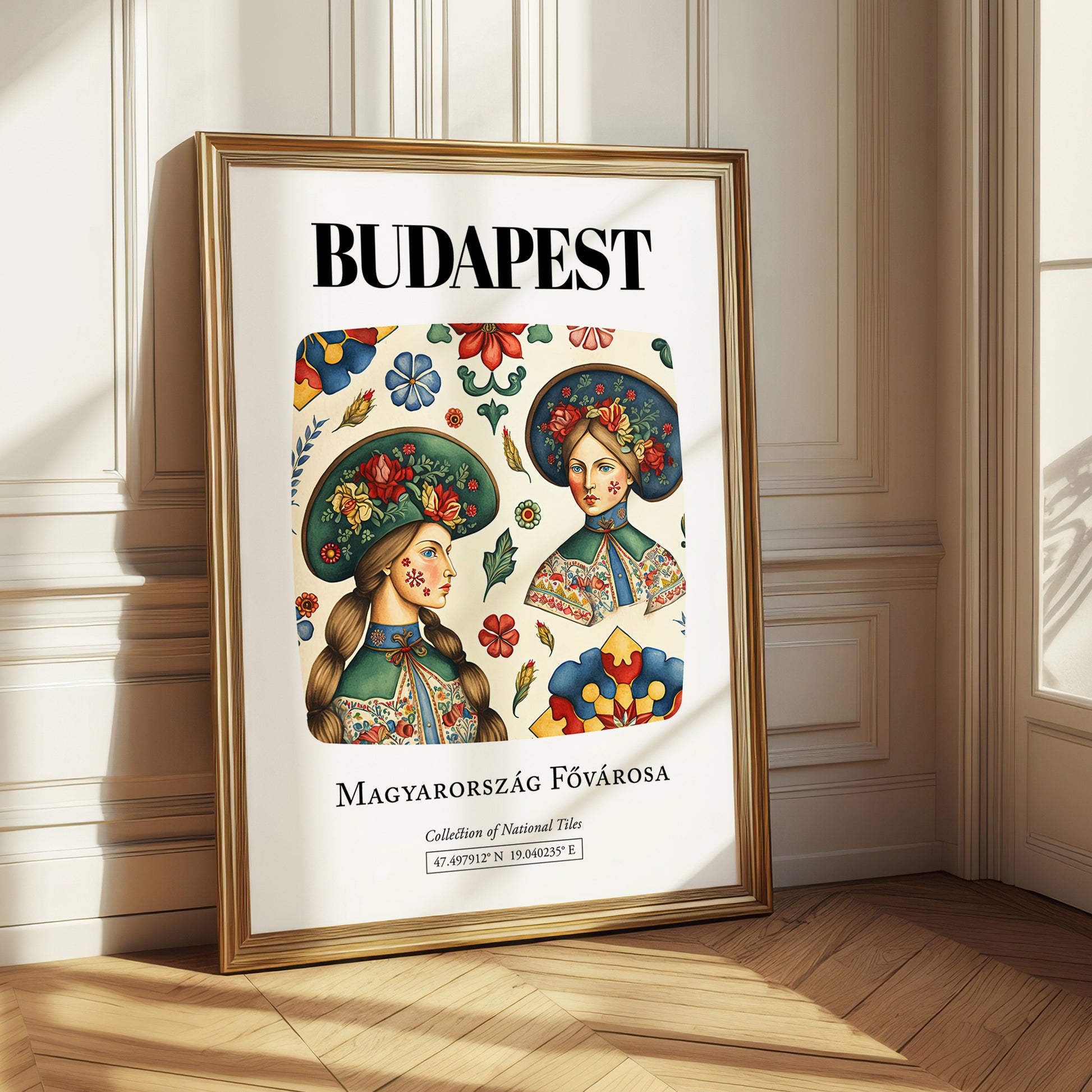 Budapest, Magyarország – Travel Wall Art, styled in a charming Paris street view
