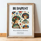 Budapest, Magyarország – Travel Wall Art, in wooden frame leaning on the floor