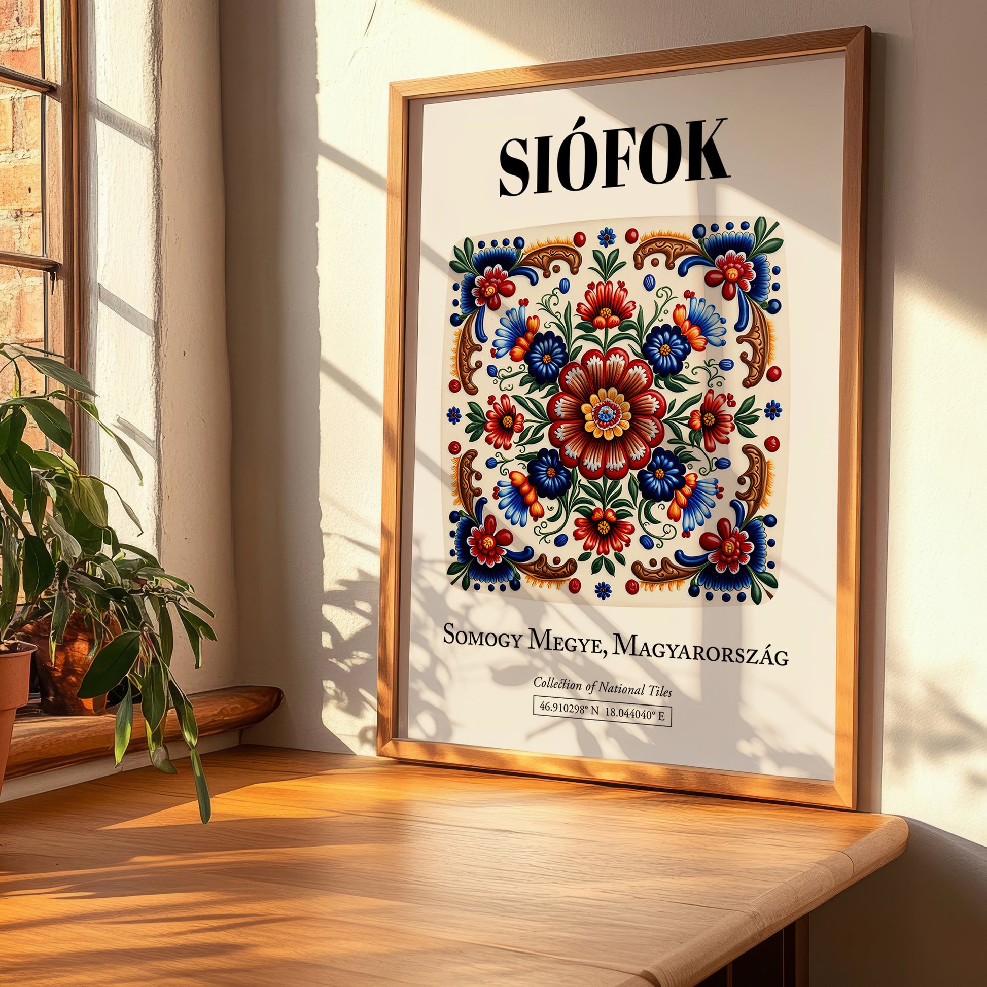 Siófok, Hungary – Travel Poster, clean layout with no caption