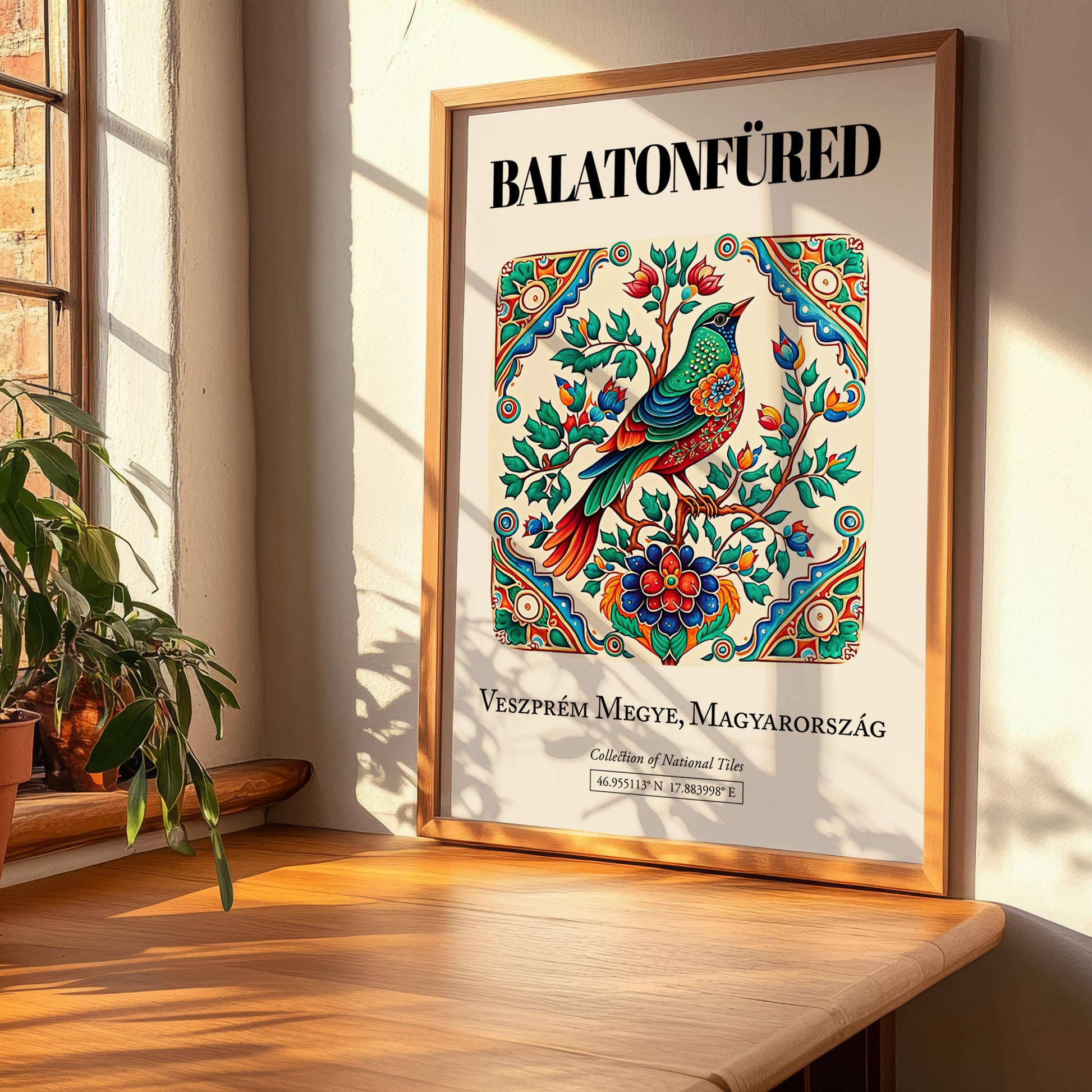 Balatonfüred, Hungary – Travel Poster, clean layout with no caption