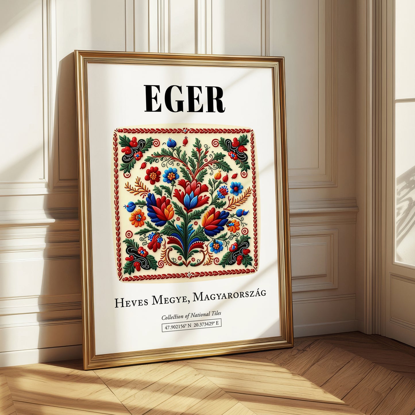 Eger, Hungary – Travel Print, styled in a charming Paris street view