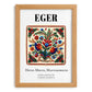 Eger, Hungary – Travel Print, set in oak frame