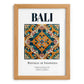 Bali, Indonesia – Travel Poster, set in oak frame
