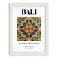Bali, Indonesia – Travel Poster, placed in minimal white frame