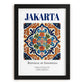 Jakarta, Indonesia – Travel Poster, in sleek black frame