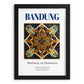 Bandung, Indonesia – Travel Poster, in sleek black frame