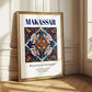 Makassar, Indonesia – Travel Destination Art, styled in a charming Paris street view
