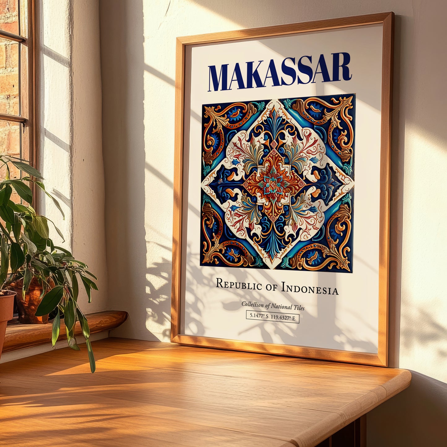 Makassar, Indonesia – Travel Destination Art, clean layout with no caption