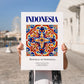 Indonesia, Indonesia – Travel Memories Wall Print, no-text version framed in wood