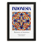 Indonesia, Indonesia – Travel Memories Wall Print, in sleek black frame