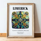Limerick, Ireland – Travel Wall Decor, in wooden frame leaning on the floor