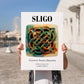 Sligo, Ireland – World Heritage Travel Poster, no-text version framed in wood