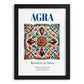 Agra, India – Travel Print, in sleek black frame