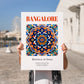 Bangalore, India – Travel Wall Decor, no-text version framed in wood