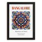 Bangalore, India – Travel Wall Decor, in sleek black frame