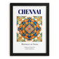 Chennai, India – Travel Wall Decor, in sleek black frame