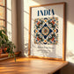 India, India – Travel Poster, clean layout with no caption