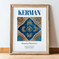 Kerman, Iran – National Pride Wall Decor, in wooden frame leaning on the floor