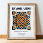 Bandar Abbas, Iran – Historic Cities Art Print, in wooden frame leaning on the floor