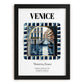 Venice, Italy – Travel Print, in sleek black frame