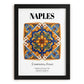 Naples, Italy – Travel Print, in sleek black frame