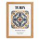 Turin, Italy – Travel Wall Decor, set in oak frame