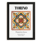 Torino, Italy – Away From Home Poster, in sleek black frame