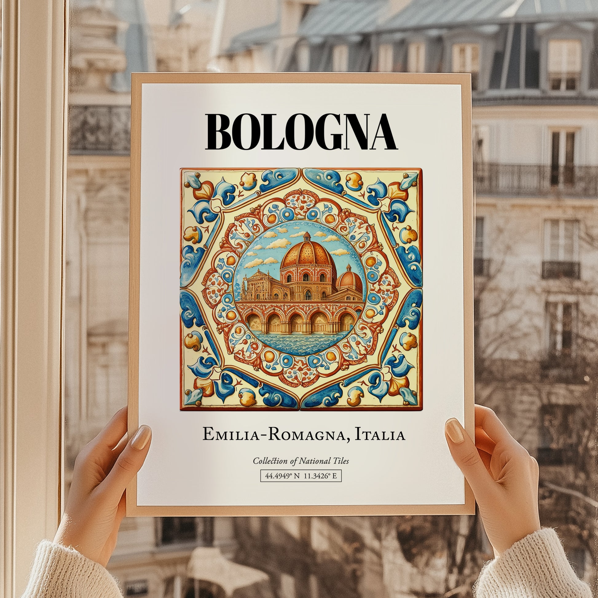 Bologna, Italy – Retro Travel Poster