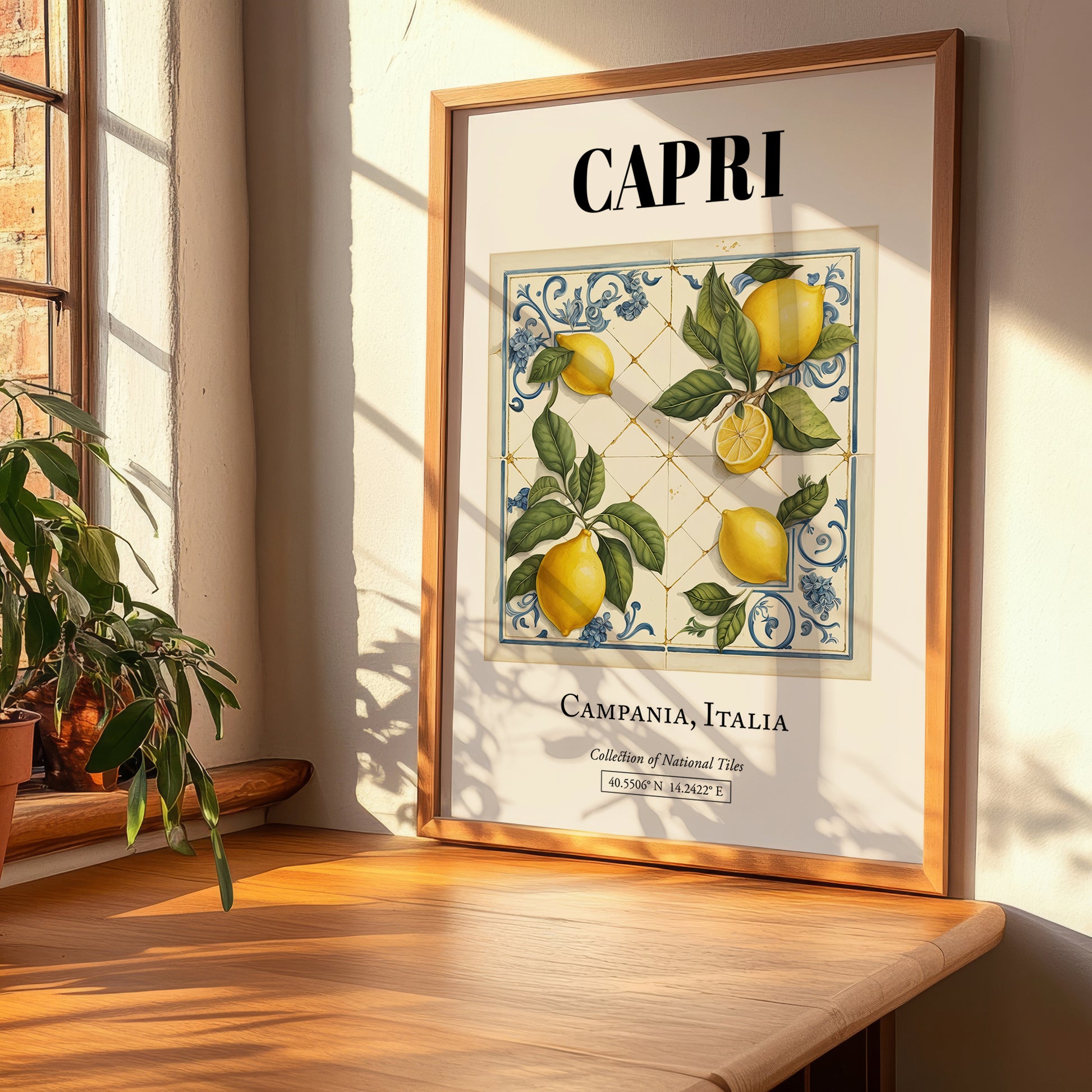 Capri, Italy – Cultural Heritage Wall Art, clean layout with no caption