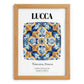Lucca, Italy – Travel Poster, set in oak frame