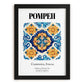 Pompeii, Italy – Travel Print, in sleek black frame