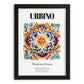 Urbino, Italy – Away From Home Poster, in sleek black frame