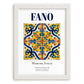 Fano, Italy – Travel Print, placed in minimal white frame