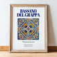 Bassano del Grappa, Italy – Cultural Heritage Wall Art, in wooden frame leaning on the floor