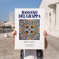 Bassano del Grappa, Italy – Cultural Heritage Wall Art, no-text version framed in wood