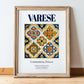 Varese, Italy – Travel Memories Wall Print, in wooden frame leaning on the floor