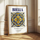 Biella, Italy – Travel Poster, styled in a charming Paris street view