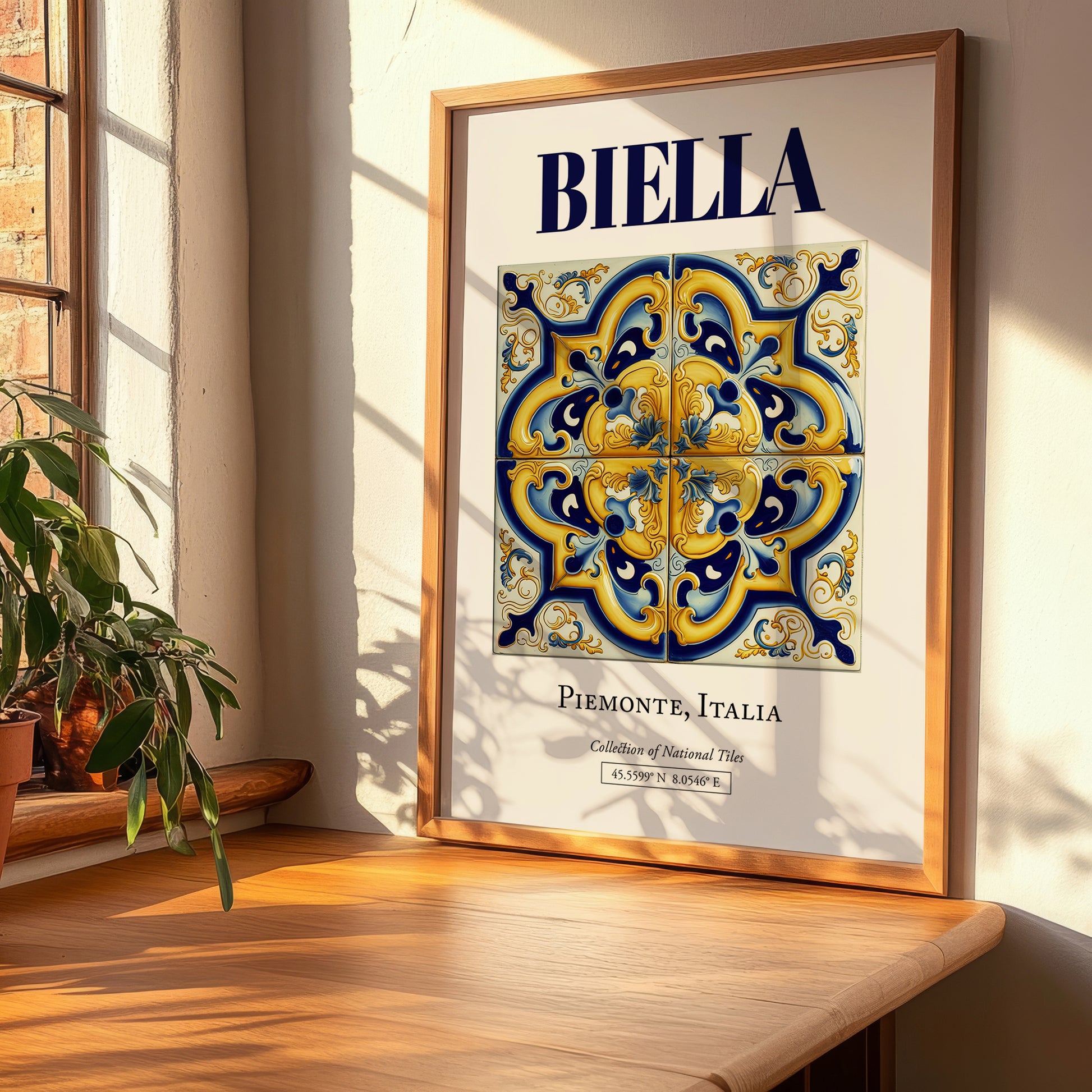Biella, Italy – Travel Poster, clean layout with no caption