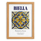 Biella, Italy – Travel Poster, set in oak frame