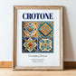 Crotone, Italy – Travel Print, in wooden frame leaning on the floor