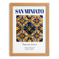 San Miniato, Italy – Travel Print, set in oak frame