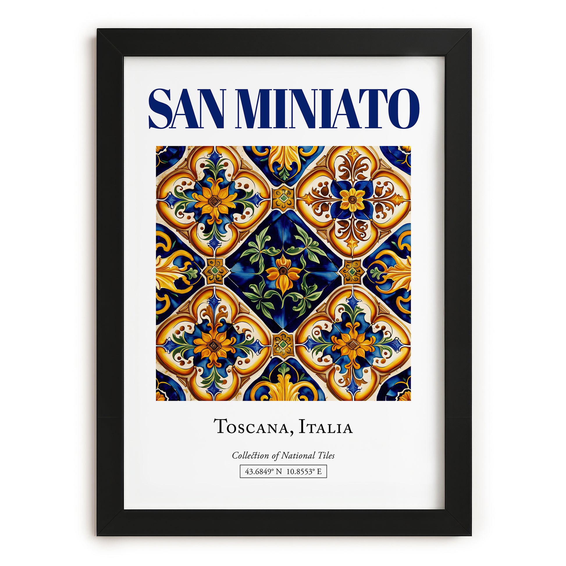 San Miniato, Italy – Travel Print, in sleek black frame