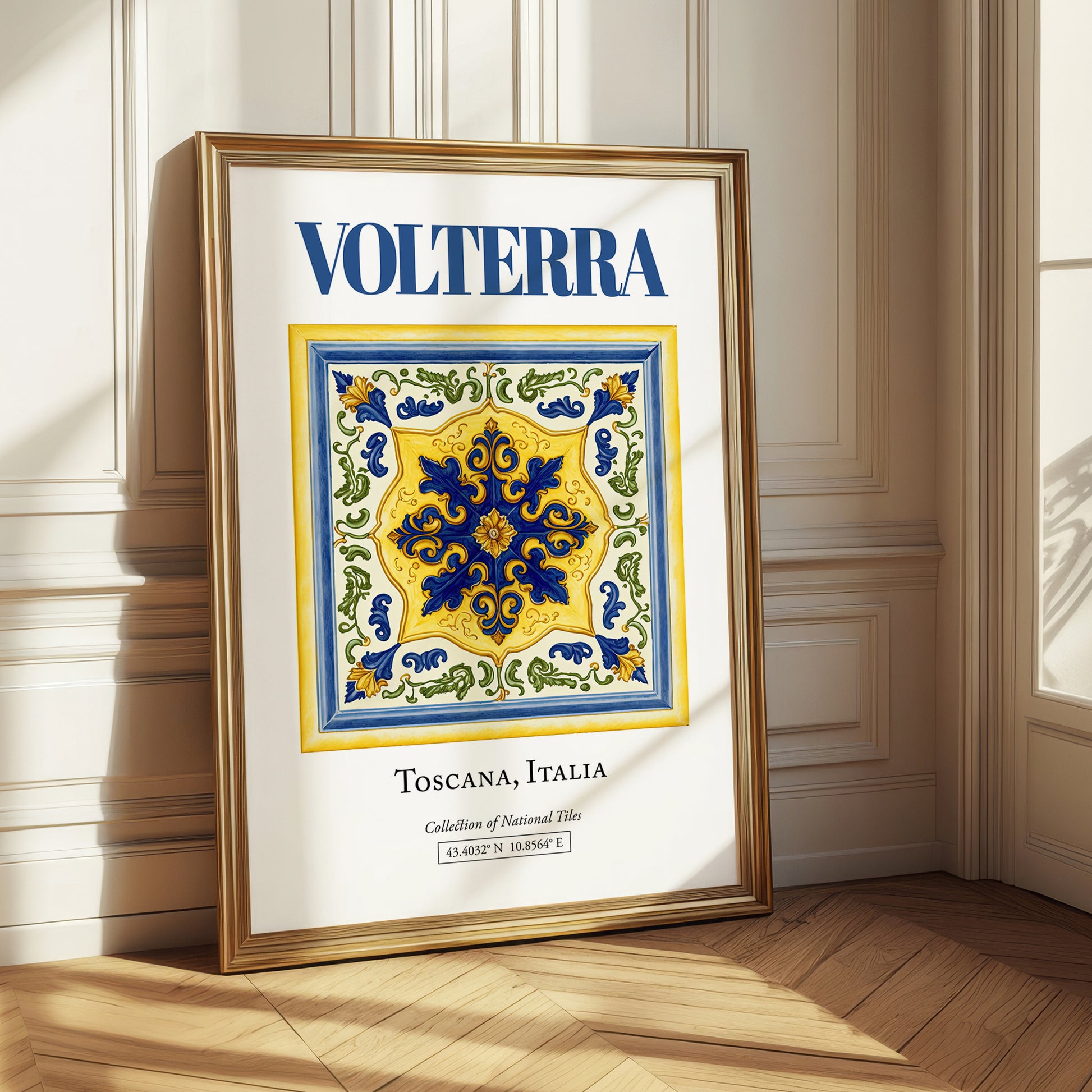 Volterra, Italy – Travel Print, styled in a charming Paris street view