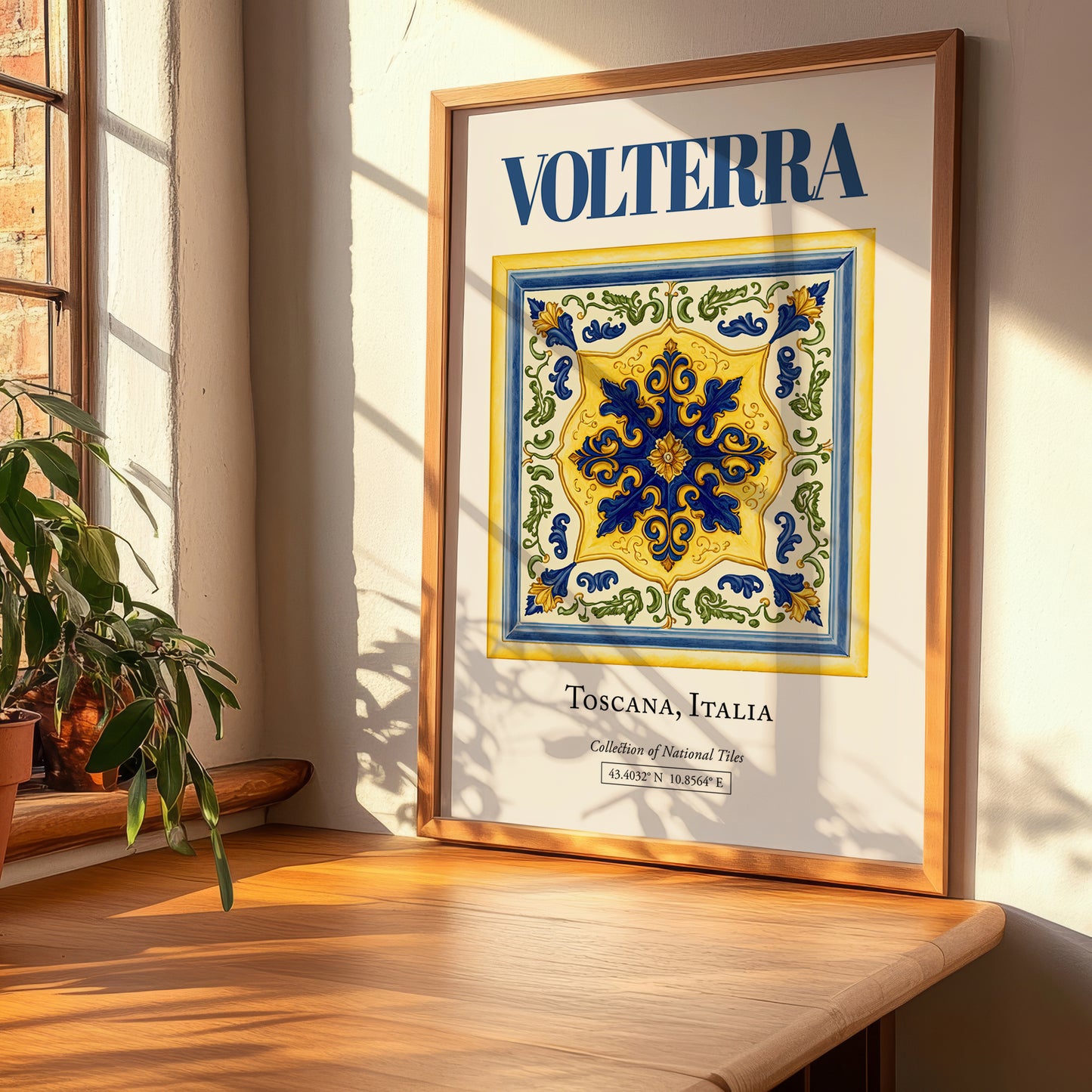 Volterra, Italy – Travel Print, clean layout with no caption