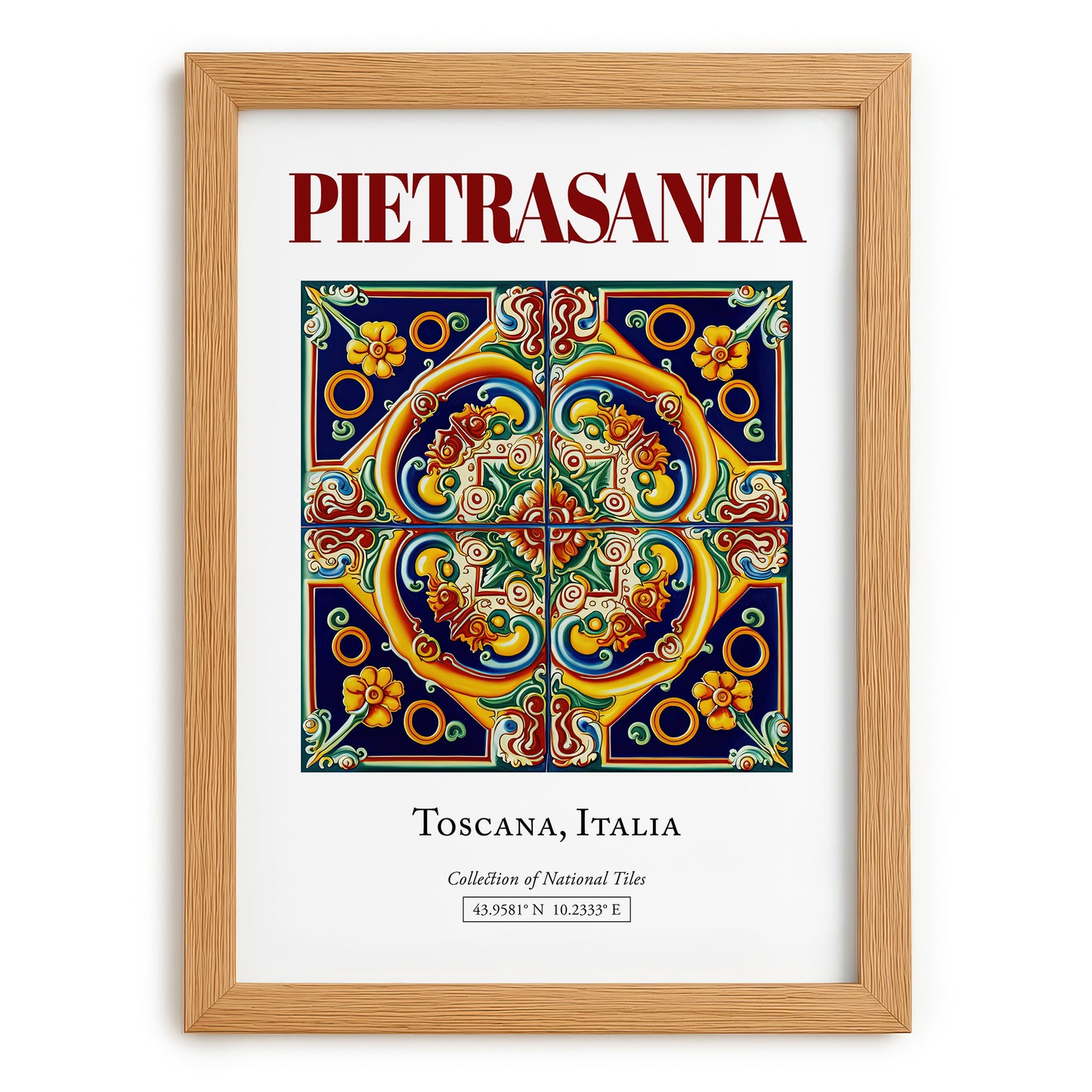 Pietrasanta, Italy – Travel Wall Art, set in oak frame