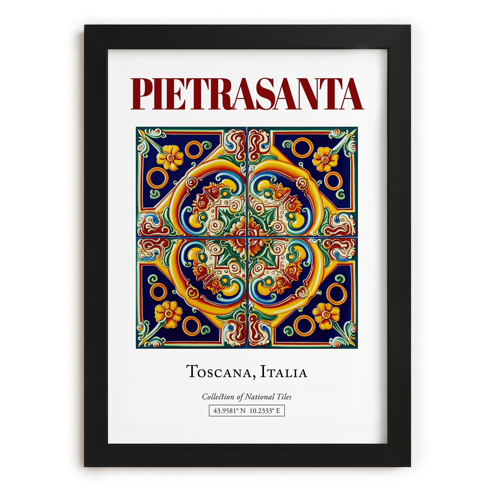 Pietrasanta, Italy – Travel Wall Art, in sleek black frame